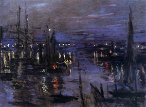  Claude Oscar Monet The Port of Le Havre, Night Effect - Canvas Art Print