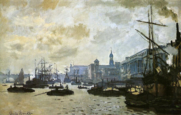  Claude Oscar Monet The Port of London - Canvas Art Print