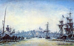  Johan Barthold Jongkind The Port of Marseille - Canvas Art Print