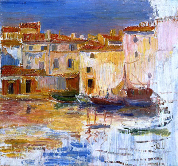  Pierre Auguste Renoir The Port of Martigues - Canvas Art Print