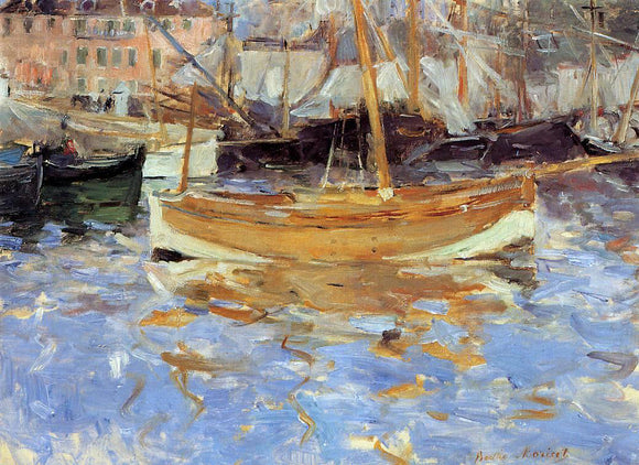  Berthe Morisot The Port of Nice - Canvas Art Print