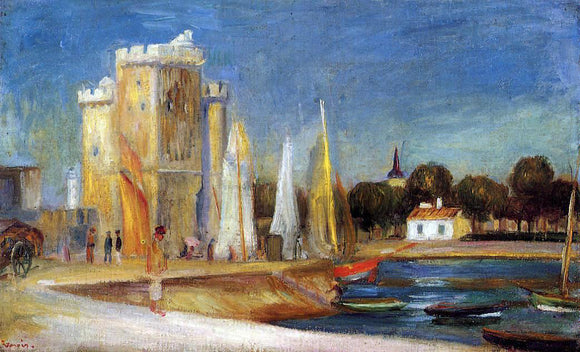  Pierre Auguste Renoir The Port of Rochelle - Canvas Art Print
