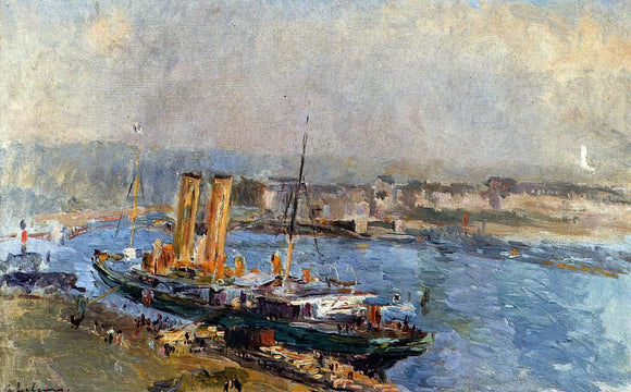  Albert Lebourg The Port of Rouen - Canvas Art Print