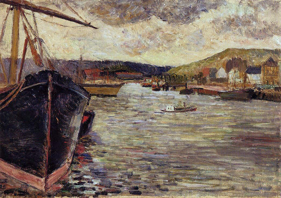  Paul Gauguin The Port of Rouen - Canvas Art Print