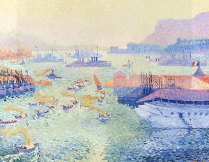  Henri Pearson The Port of Toulon - Canvas Art Print
