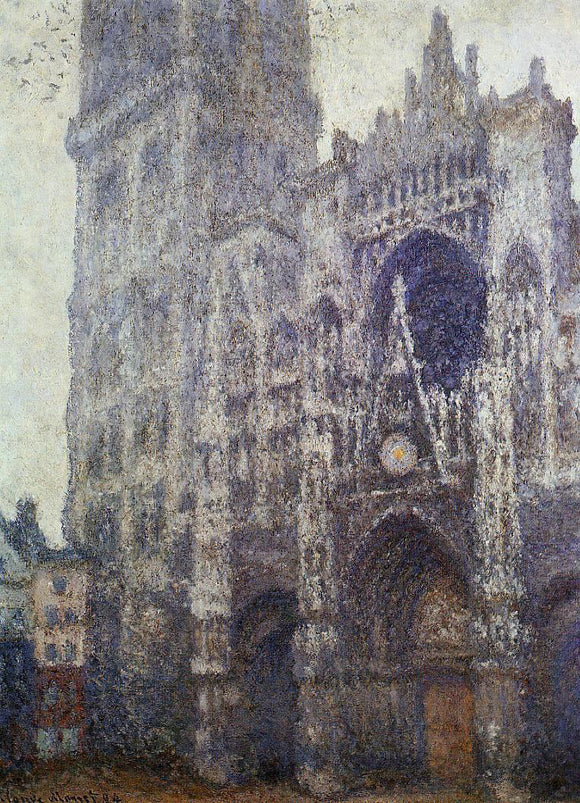  Claude Oscar Monet The Portal and the Tour d'Albene, Grey Weather - Canvas Art Print
