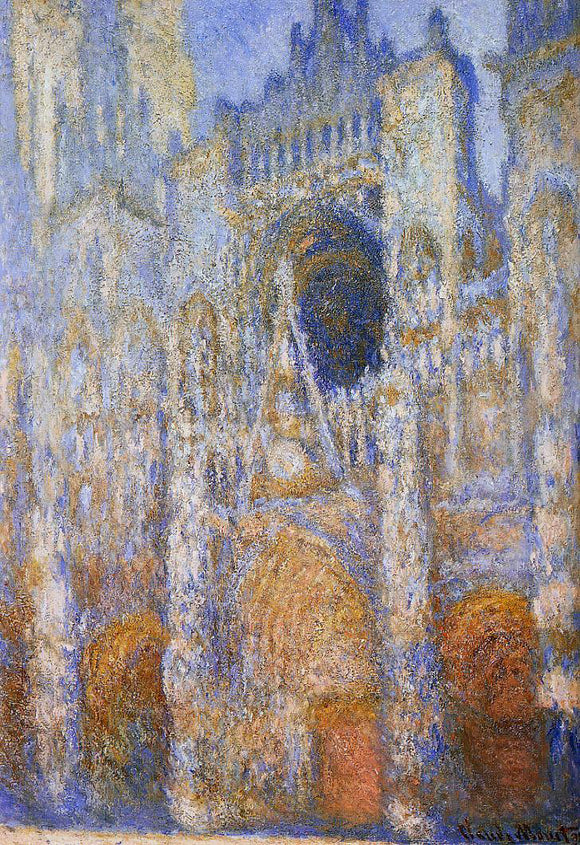  Claude Oscar Monet The Portal of Rouen Cathedral at Midday - Canvas Art Print