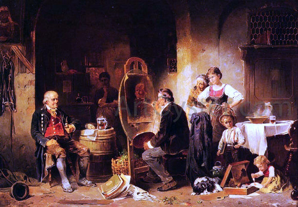  Anton Seitz The Portrait Painter - Canvas Art Print