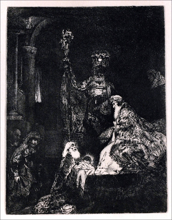  Rembrandt Van Rijn The Presentation - Canvas Art Print