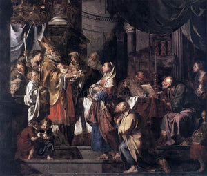  Pieter Jozef Verhaghen The Presentation in the Temple - Canvas Art Print