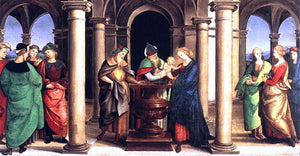 Raphael The Presentation in the Temple (Oddi altar, predella) - Canvas Art Print