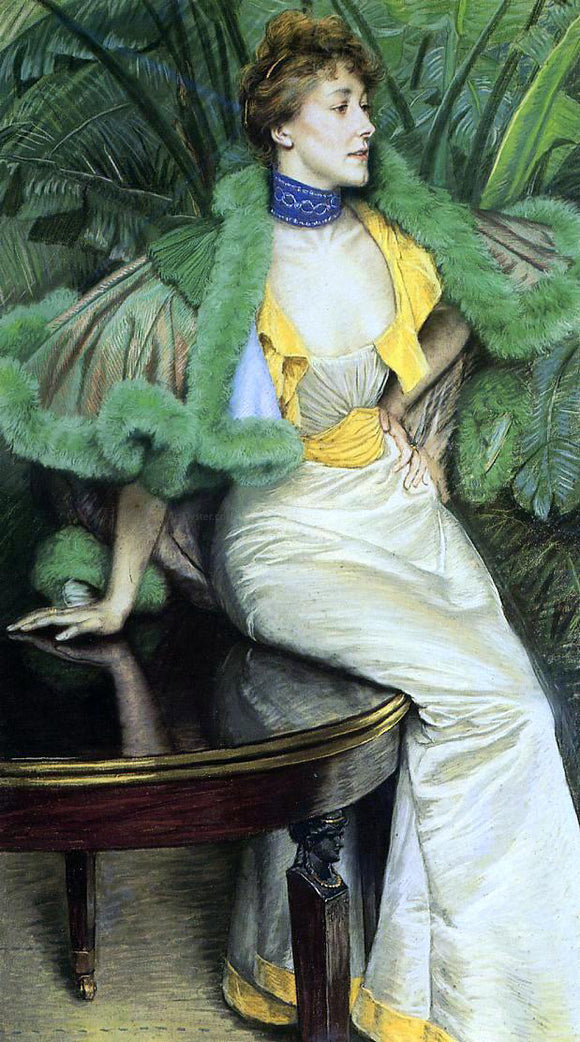  James Tissot The Princess of Broglie - Canvas Art Print