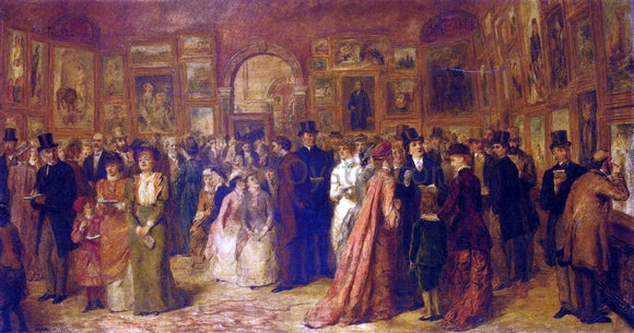  William Powell Frith The Private View, 1881 - Canvas Art Print