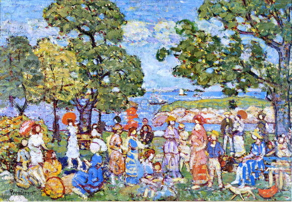  Maurice Prendergast The Promenade - Canvas Art Print