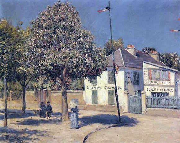  Gustave Caillebotte The Promenade at Argenteuil - Canvas Art Print
