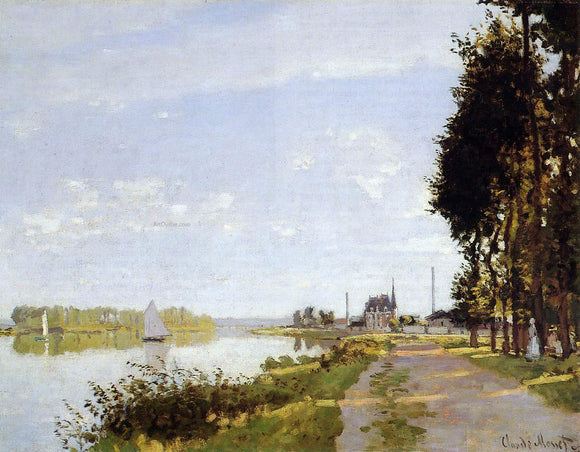  Claude Oscar Monet The Promenade at Argenteuil - Canvas Art Print
