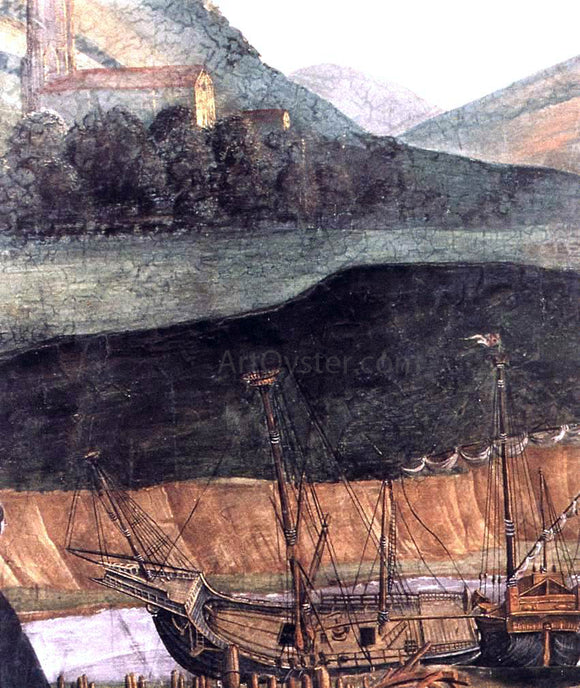  Sandro Botticelli The Punishment of Korah and the Stoning of Moses and Aaron (detail 6) (Cappella Sistina, Vatican) - Canvas Art Print