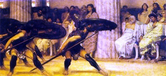  Sir Lawrence Alma-Tadema The Pyrrhic Dance - Canvas Art Print
