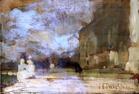  John Twachtman The Quai, Venice - Canvas Art Print
