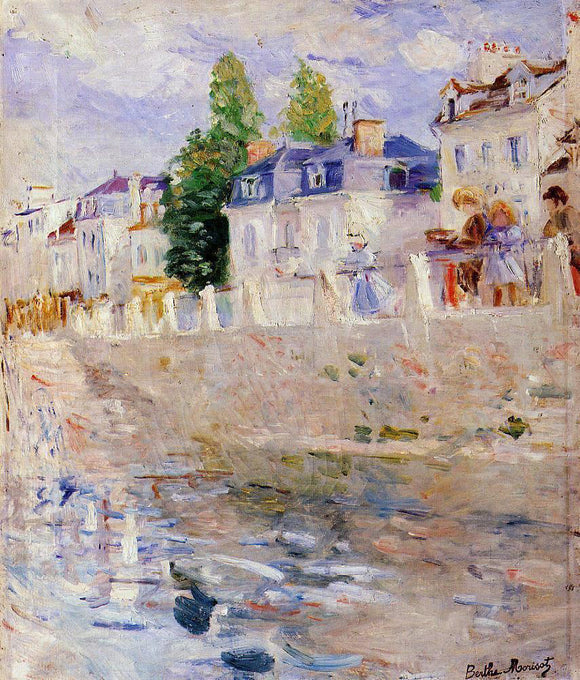  Berthe Morisot The Quay at Bougival - Canvas Art Print