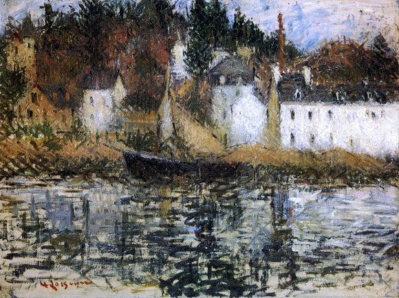  Gustave Loiseau The Quay at Pont Aven - Canvas Art Print
