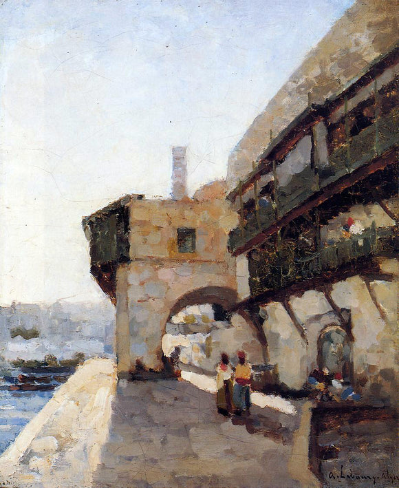  Albert Lebourg The Quay de l'Amiraute in Algiers - Canvas Art Print