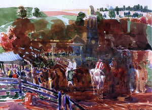  George Luks The Race Track - Canvas Art Print