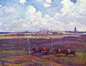  Theo Van Rysselberghe The Race Track at Boulogne-sur-Mer - Canvas Art Print