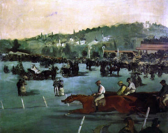  Edouard Manet The Races in the Bois de Boulogne - Canvas Art Print