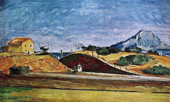  Paul Cezanne The Railway Cutting - Canvas Art Print
