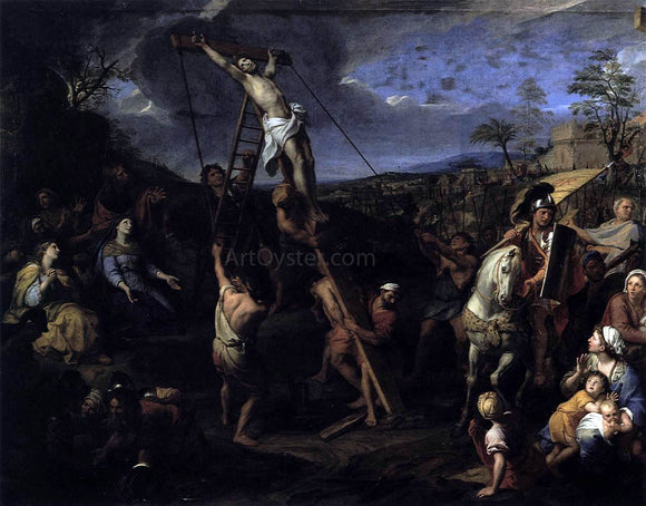  Charles Le Brun The Raising of the Cross - Canvas Art Print