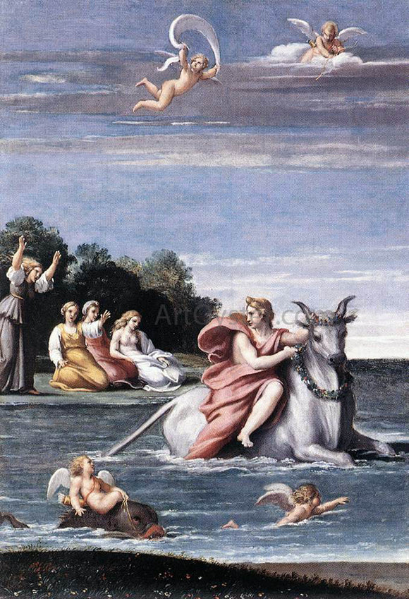  Antonio Carracci The Rape of Europa - Canvas Art Print