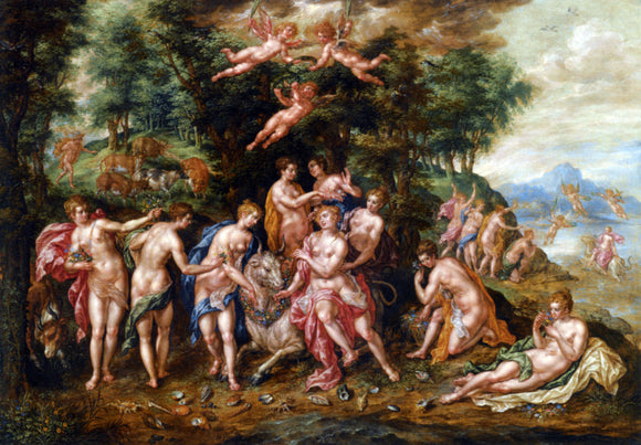  Hendrick De Clerck The Rape of Europa - Canvas Art Print