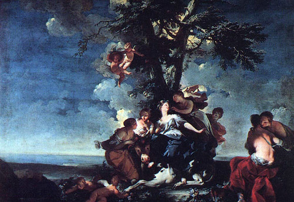  Giovanni Domenico Ferretti The Rape of Europa - Canvas Art Print