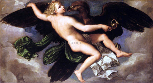  Girolamo Da Carpi The Rape of Ganymede - Canvas Art Print