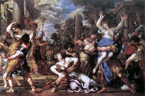  Pietro Da Cortona The Rape of the Sabine Women - Canvas Art Print