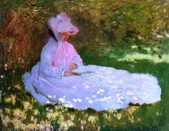  Claude Oscar Monet The Reader - Canvas Art Print