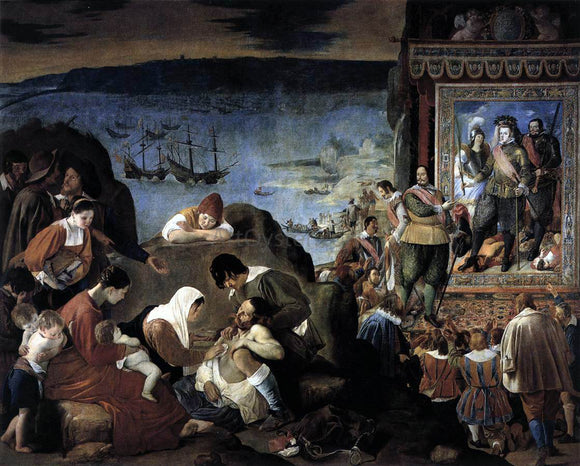  Fray Bautista Maino The Recapture of Bahia in 1625 - Canvas Art Print