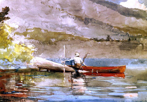  Winslow Homer A  Red Canoe - Canvas Art Print