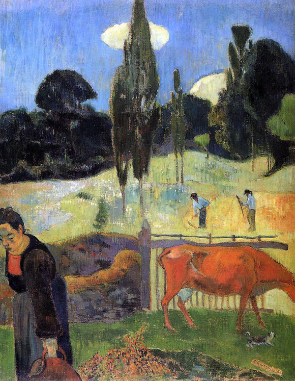  Paul Gauguin The Red Cow - Canvas Art Print