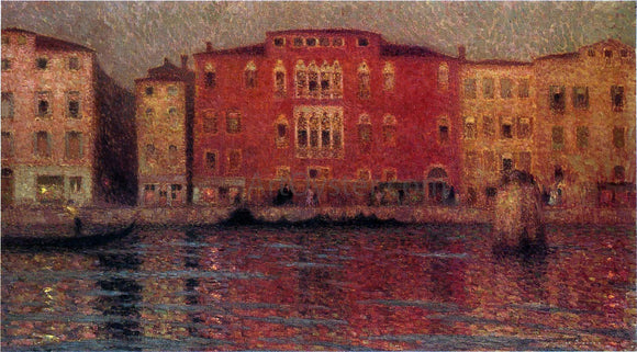  Henri Le Sidaner The Red Palace in Venice - Canvas Art Print