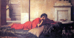  John William Waterhouse The Remorse of Nero After the Murder of His Mother - Canvas Art Print