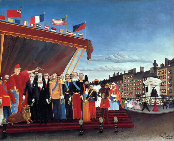  Henri Rousseau The Representatives of Foreign Powers Coming to Greet the Republic as a Sign of Peace - Canvas Art Print