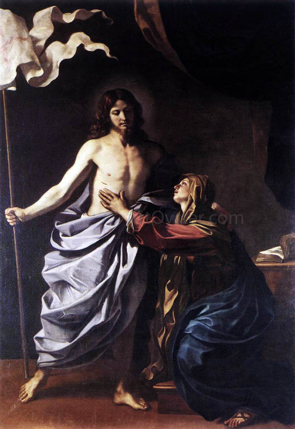  Guercino The Resurrected Christ Appears to the Virgin - Canvas Art Print