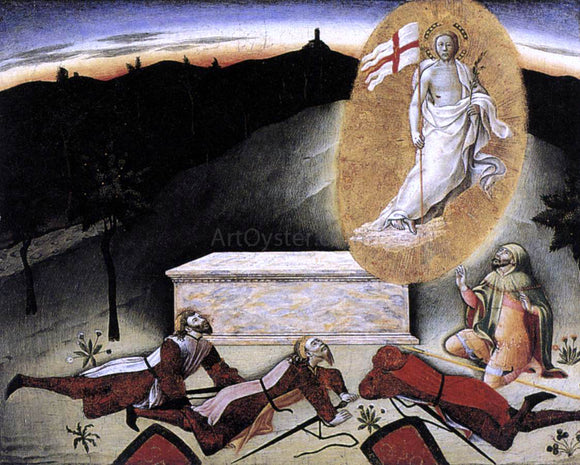  Master the Osservanza The Resurrection - Canvas Art Print