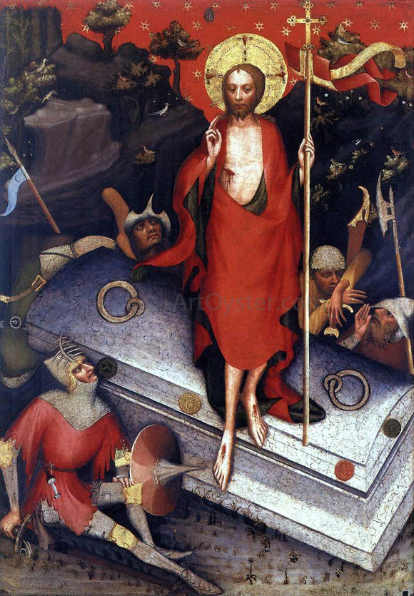  Master Trebon Altarpiece The Resurrection - Canvas Art Print