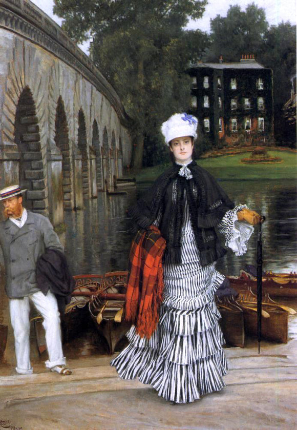  James Tissot The Return from the Boating Trip - Canvas Art Print