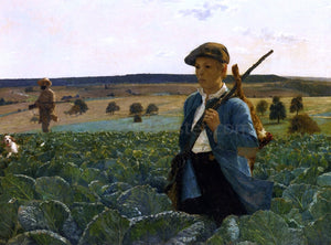  Alphonse Gaudefroy The Return from the Hunt - Canvas Art Print