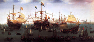  Hendrick Cornelisz Vroom The Return in Amsterdam of the Second Expedition to the East Indies - Canvas Art Print