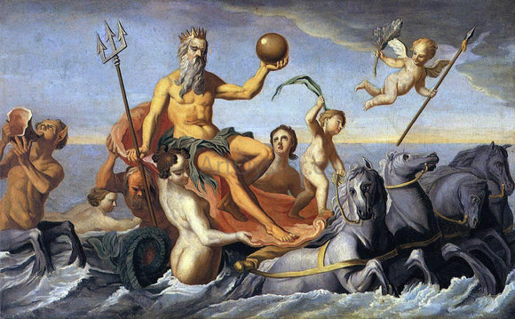  John Singleton Copley The Return of Neptune - Canvas Art Print